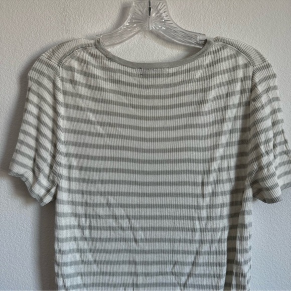 Madewell Micro-Rib Sweater Tee in Monument Size: L, NWOT - Picture 9 of 11